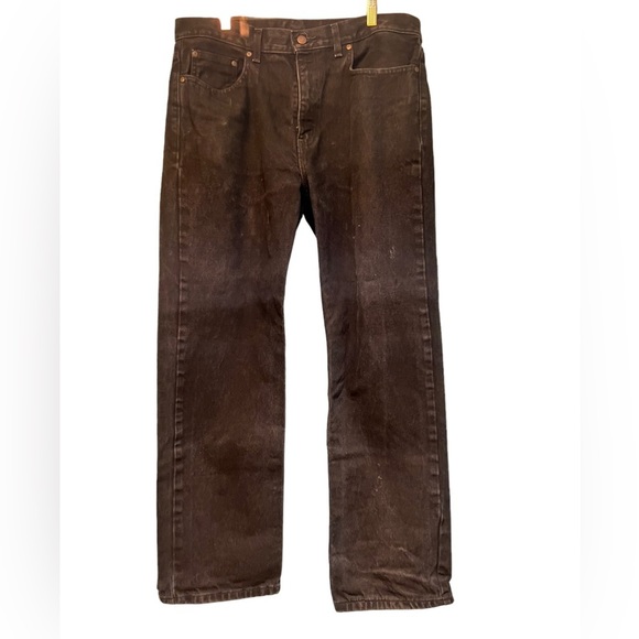 😎👖JEANS Relaxed Fit Black Size 34 x 30 - Picture 2 of 6